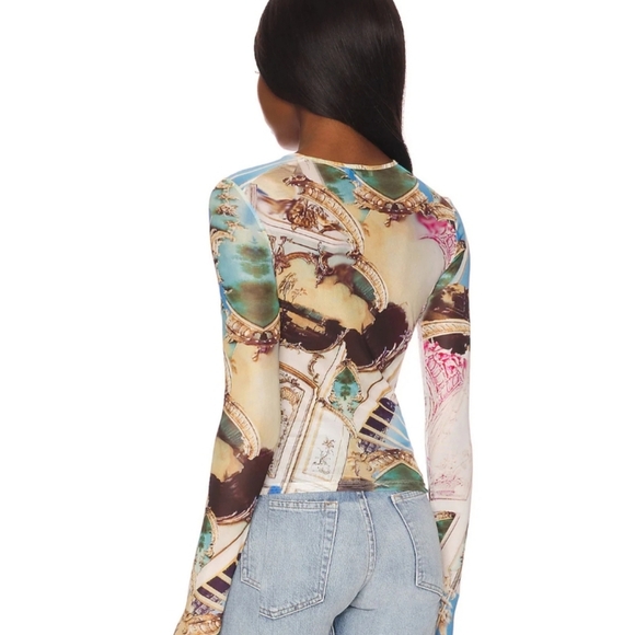 x Paloma Elsesser Long Sleeve Tee in Baroque Miaou -L - Picture 3 of 6